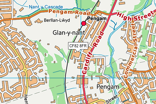 CF82 8FR map - OS VectorMap District (Ordnance Survey)