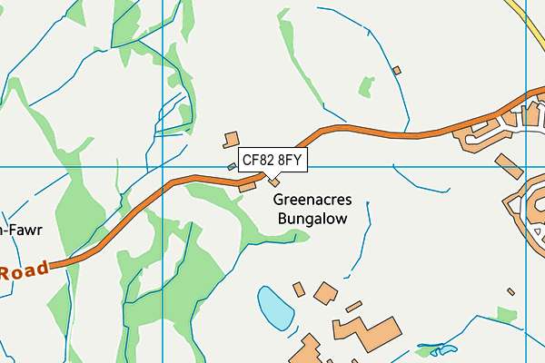 CF82 8FY map - OS VectorMap District (Ordnance Survey)