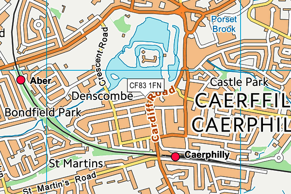 Map of CAERPHILLY PHONES LTD at district scale