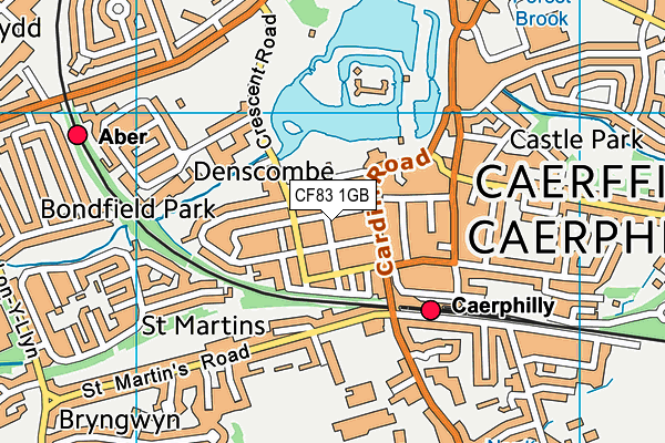 CF83 1GB map - OS VectorMap District (Ordnance Survey)