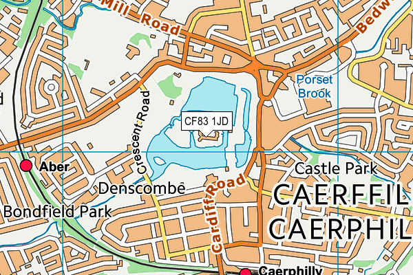 CF83 1JD map - OS VectorMap District (Ordnance Survey)