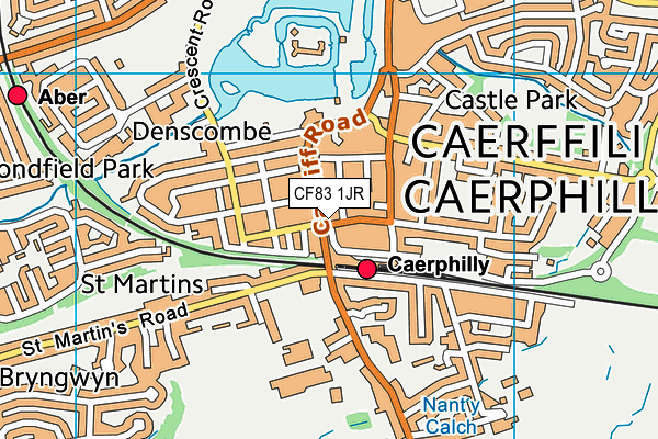 CF83 1JR map - OS VectorMap District (Ordnance Survey)