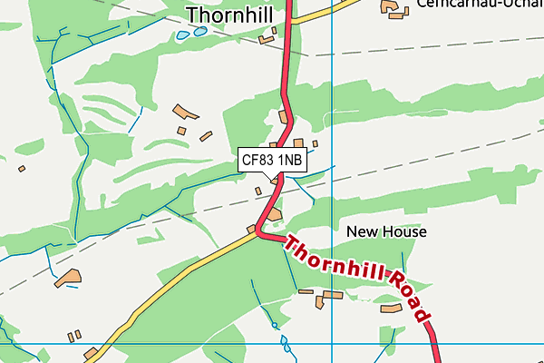 CF83 1NB map - OS VectorMap District (Ordnance Survey)