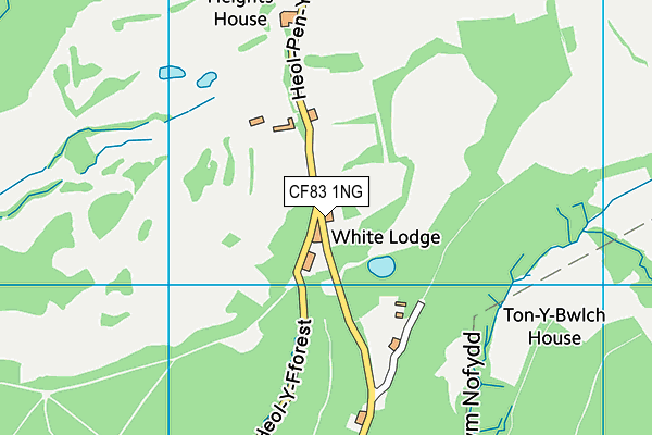 CF83 1NG map - OS VectorMap District (Ordnance Survey)