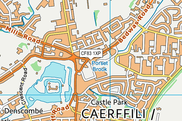 CF83 1XP map - OS VectorMap District (Ordnance Survey)