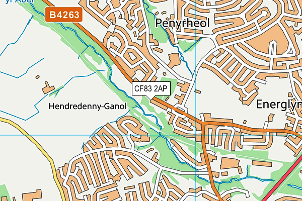 CF83 2AP map - OS VectorMap District (Ordnance Survey)