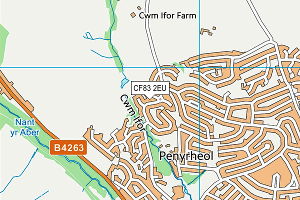 CF83 2EU map - OS VectorMap District (Ordnance Survey)