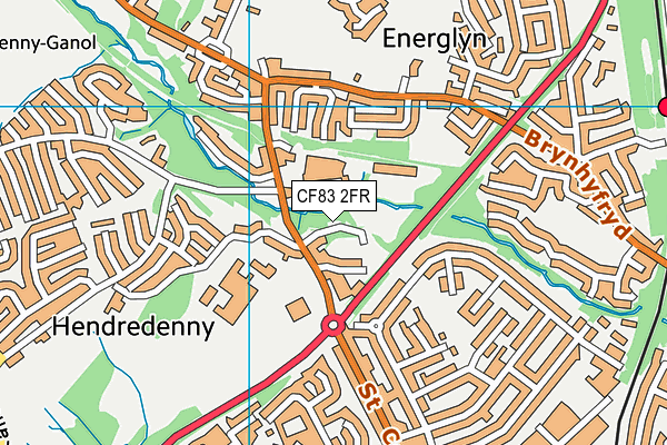 CF83 2FR map - OS VectorMap District (Ordnance Survey)