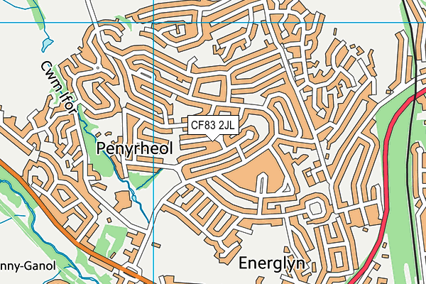 CF83 2JL map - OS VectorMap District (Ordnance Survey)