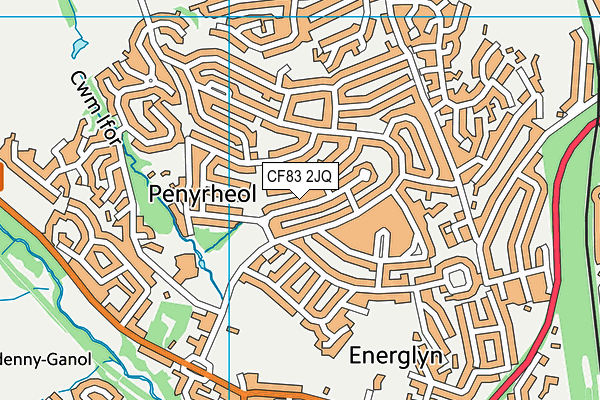 CF83 2JQ map - OS VectorMap District (Ordnance Survey)