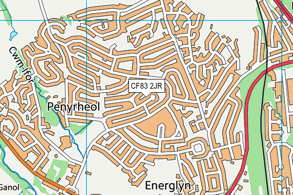 CF83 2JR map - OS VectorMap District (Ordnance Survey)