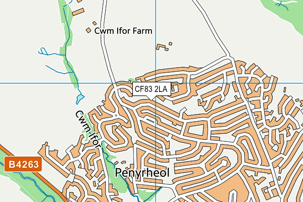 CF83 2LA map - OS VectorMap District (Ordnance Survey)
