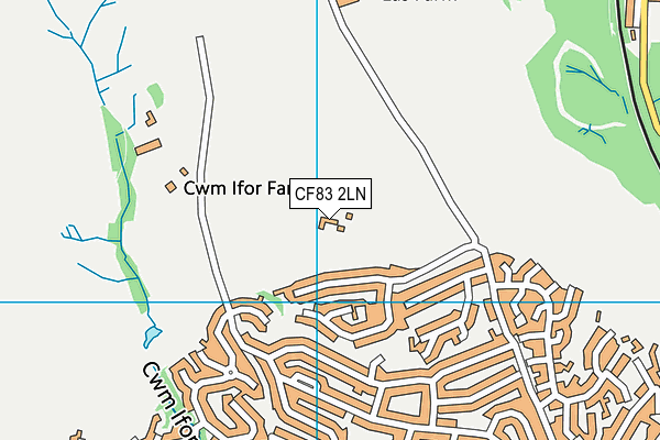 CF83 2LN map - OS VectorMap District (Ordnance Survey)