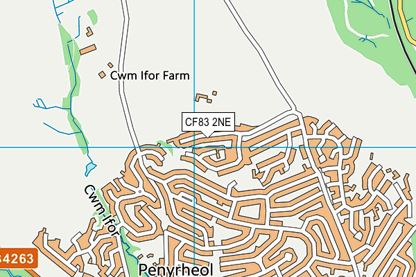 CF83 2NE map - OS VectorMap District (Ordnance Survey)