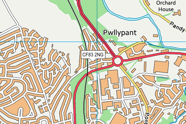 CF83 2NG map - OS VectorMap District (Ordnance Survey)