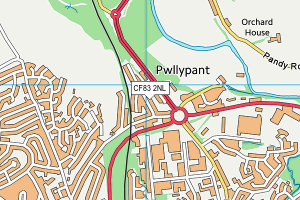 CF83 2NL map - OS VectorMap District (Ordnance Survey)