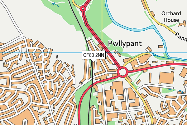 CF83 2NN map - OS VectorMap District (Ordnance Survey)