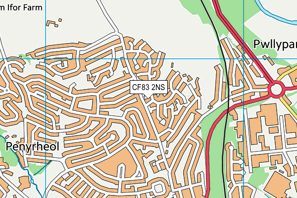 CF83 2NS map - OS VectorMap District (Ordnance Survey)