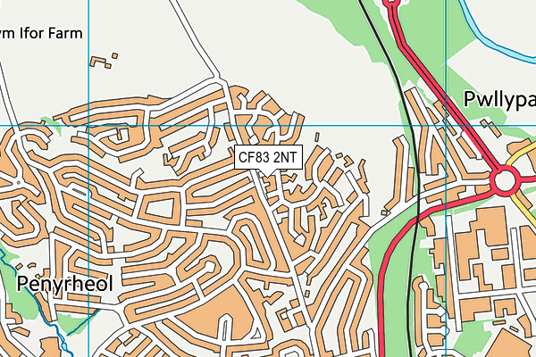 CF83 2NT map - OS VectorMap District (Ordnance Survey)