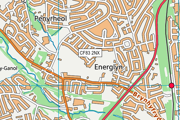 CF83 2NX map - OS VectorMap District (Ordnance Survey)