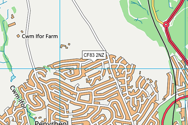 CF83 2NZ map - OS VectorMap District (Ordnance Survey)
