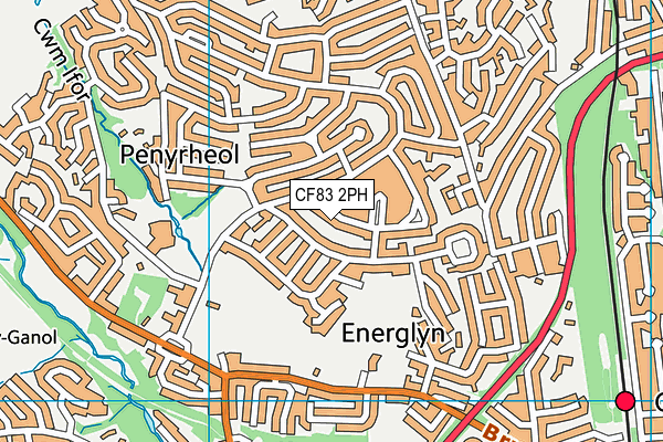 CF83 2PH map - OS VectorMap District (Ordnance Survey)