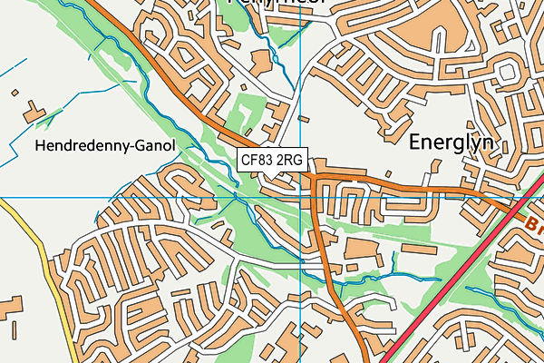 CF83 2RG map - OS VectorMap District (Ordnance Survey)