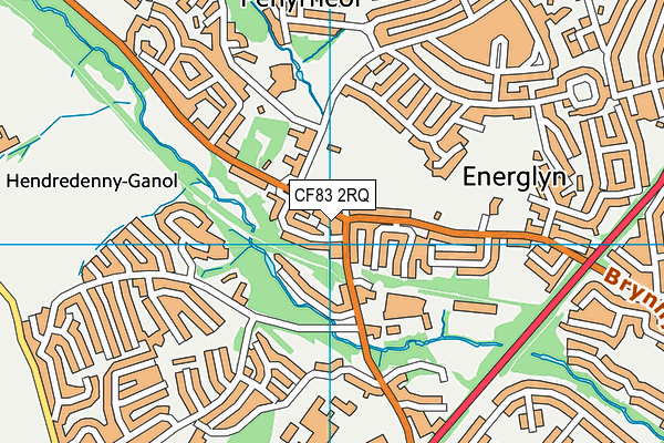 CF83 2RQ map - OS VectorMap District (Ordnance Survey)