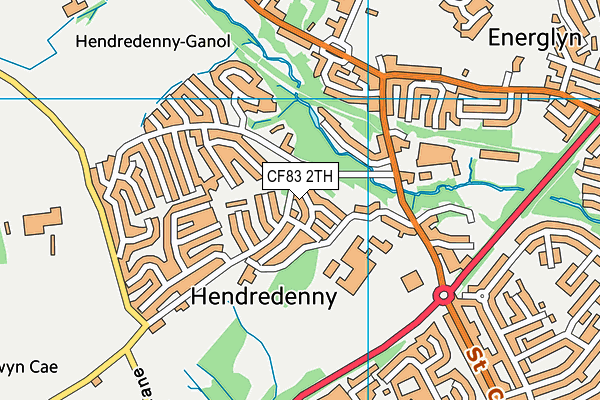 CF83 2TH map - OS VectorMap District (Ordnance Survey)