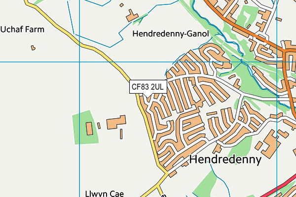 CF83 2UL map - OS VectorMap District (Ordnance Survey)