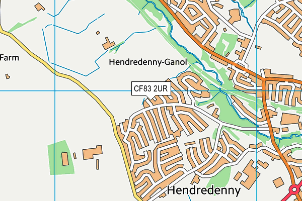 CF83 2UR map - OS VectorMap District (Ordnance Survey)