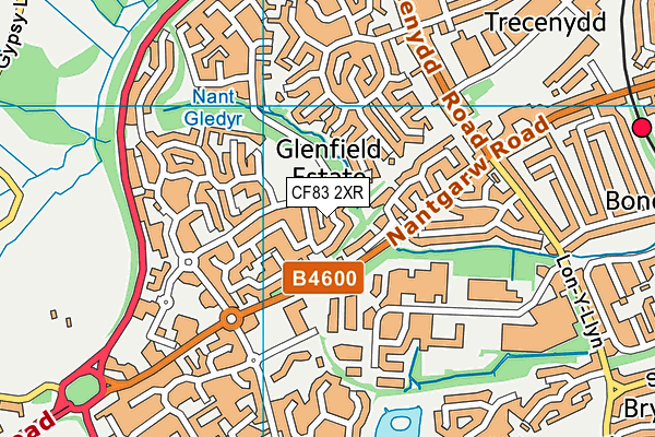 CF83 2XR map - OS VectorMap District (Ordnance Survey)