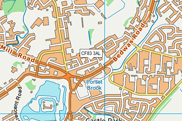 CF83 3AL map - OS VectorMap District (Ordnance Survey)