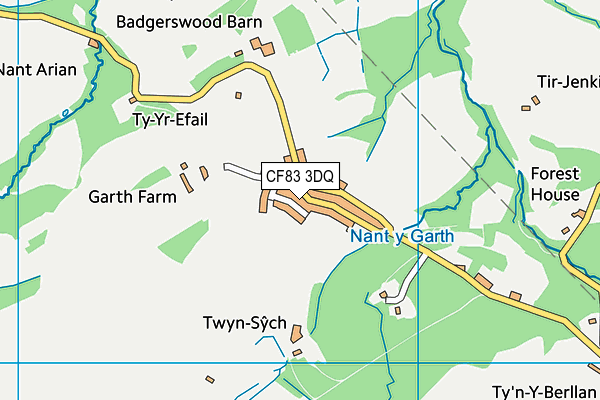 CF83 3DQ map - OS VectorMap District (Ordnance Survey)