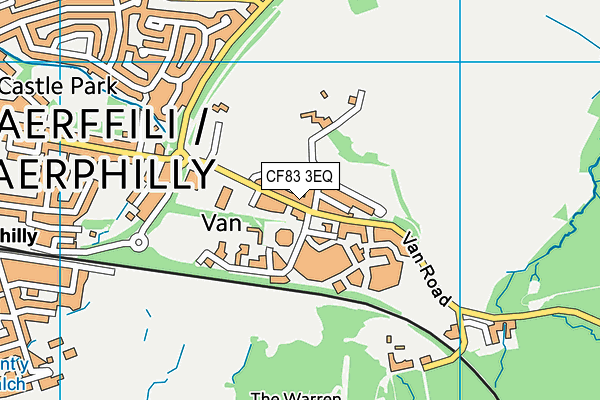 CF83 3EQ map - OS VectorMap District (Ordnance Survey)