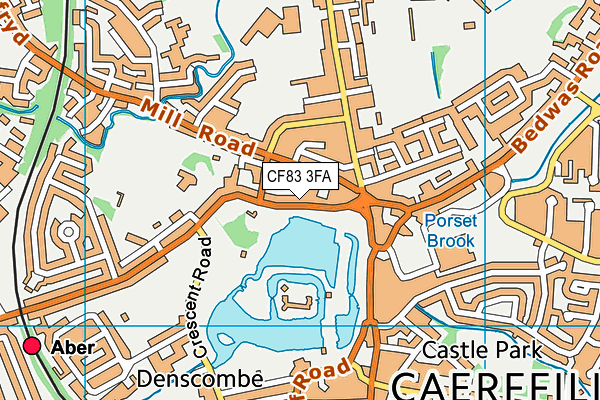 CF83 3FA map - OS VectorMap District (Ordnance Survey)