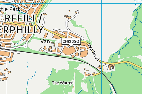 CF83 3GQ map - OS VectorMap District (Ordnance Survey)