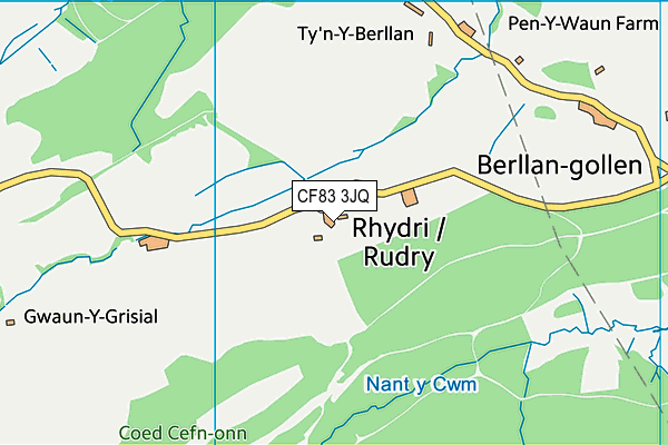 CF83 3JQ map - OS VectorMap District (Ordnance Survey)