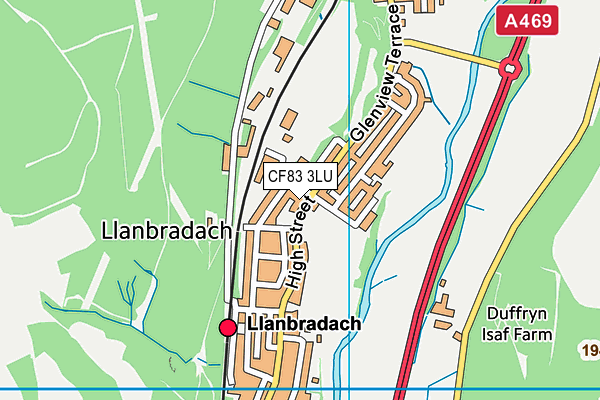 CF83 3LU map - OS VectorMap District (Ordnance Survey)