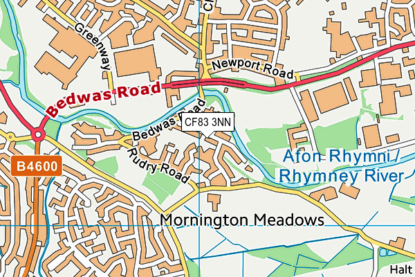 CF83 3NN map - OS VectorMap District (Ordnance Survey)