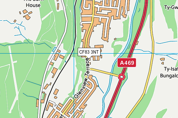 CF83 3NT map - OS VectorMap District (Ordnance Survey)