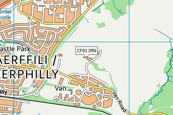 CF83 3RN map - OS VectorMap District (Ordnance Survey)