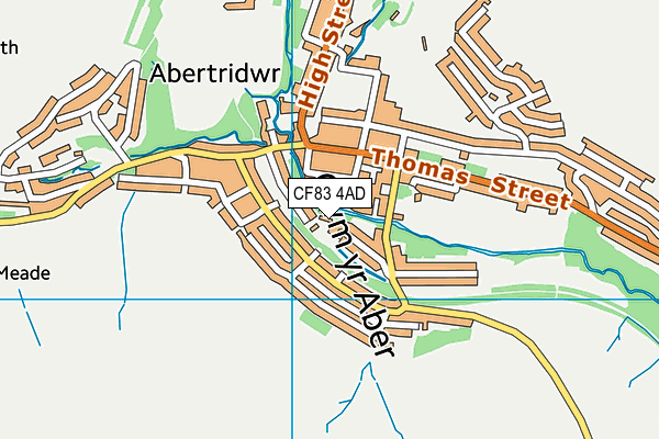 CF83 4AD map - OS VectorMap District (Ordnance Survey)