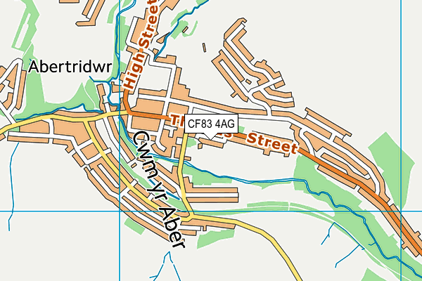 CF83 4AG map - OS VectorMap District (Ordnance Survey)