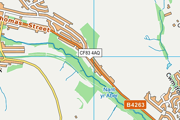 CF83 4AQ map - OS VectorMap District (Ordnance Survey)