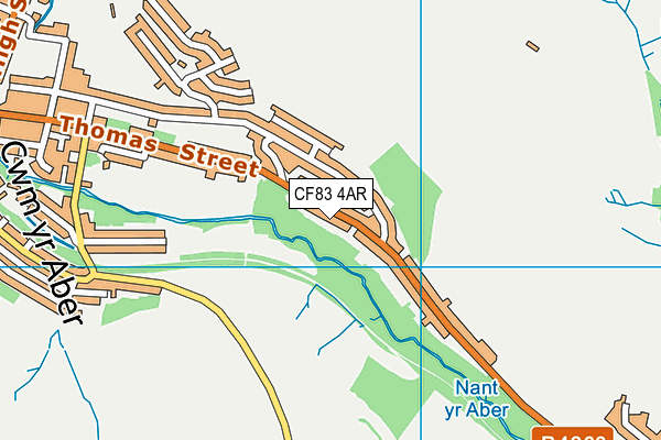 CF83 4AR map - OS VectorMap District (Ordnance Survey)