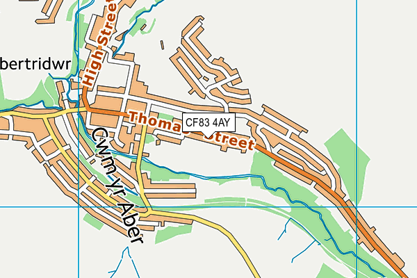 CF83 4AY map - OS VectorMap District (Ordnance Survey)