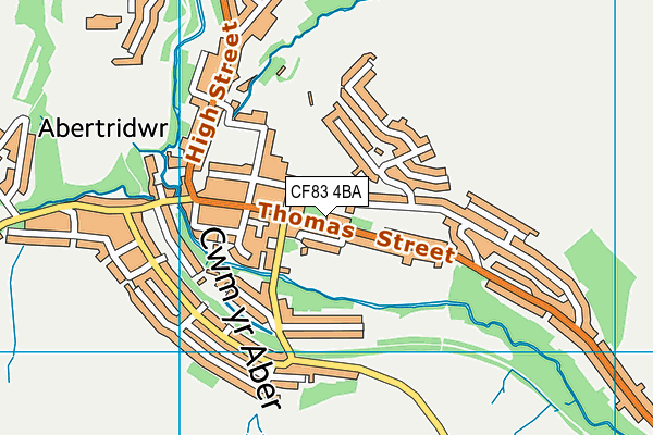 CF83 4BA map - OS VectorMap District (Ordnance Survey)