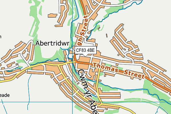 CF83 4BE map - OS VectorMap District (Ordnance Survey)