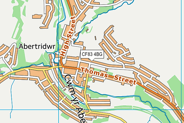 CF83 4BG map - OS VectorMap District (Ordnance Survey)